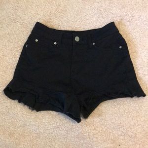 Urban Outfitters/BDG Black Flare-Bottom Shorts